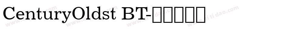 CenturyOldst BT字体转换
